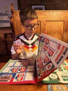 Bo sticking stickers